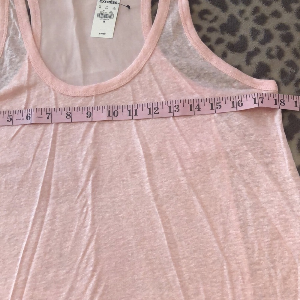 Express Mixed Media Racerback Tank in Pink Size Medium - Picture 8 of 10
